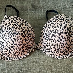 Victoria's Secret Push-up Leopard Bra NWOT